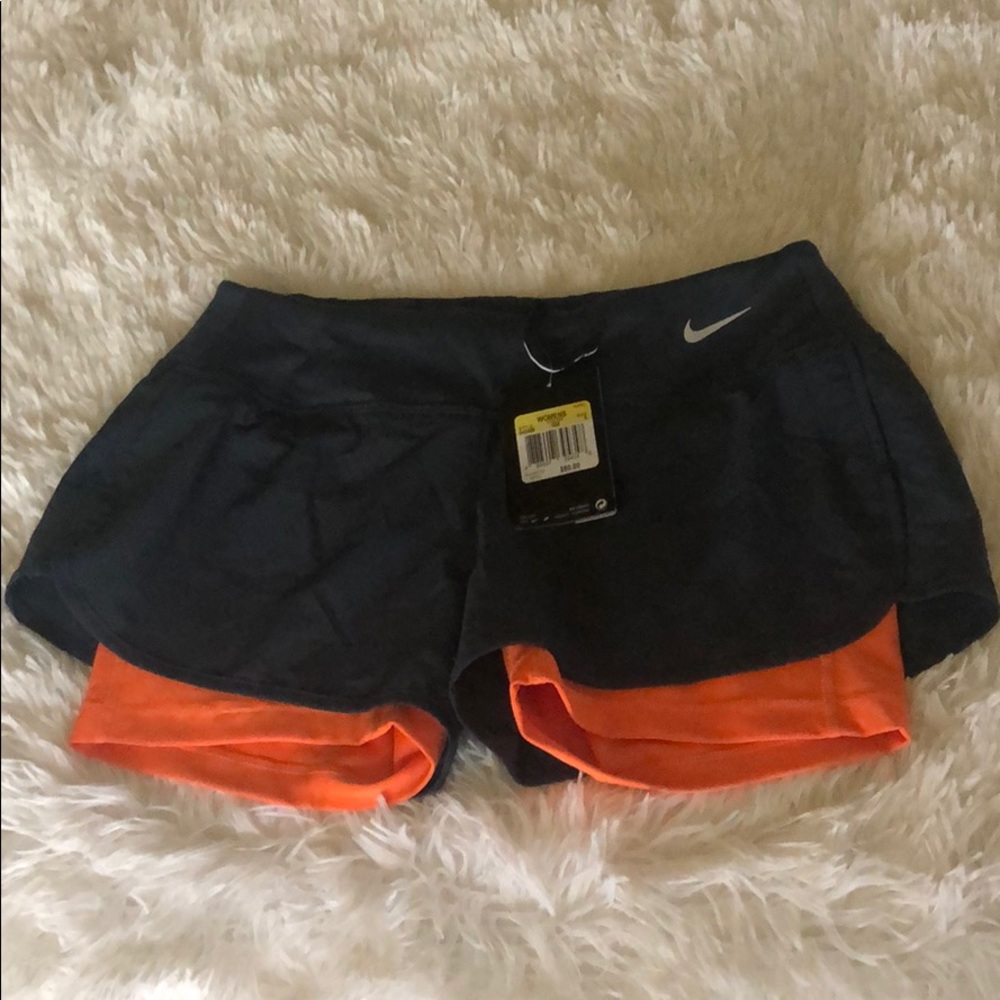 Nike running shorts with compression liner